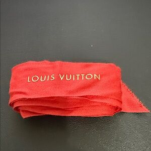 Louis Vuitton Long Vibrant Red Ribbon